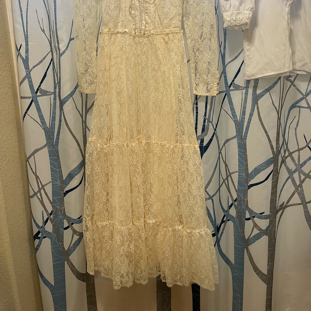 Gunne Sax Romantic Renaissance Wedding Dress - Picture 3 of 4